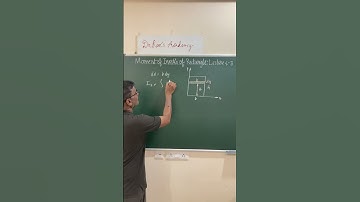Moment of inertia of Rectangle about base: Lecture 4-3 #education #engineeringscience #mechanics