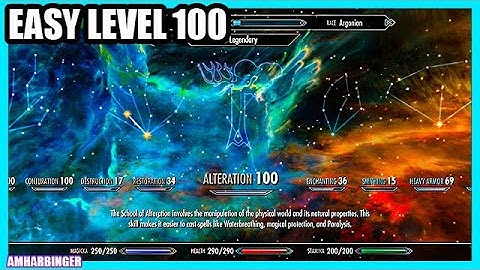 The Elder Scrolls 5 Skyrim Easy Leveling Alteration / Easy Level 100 Alteration