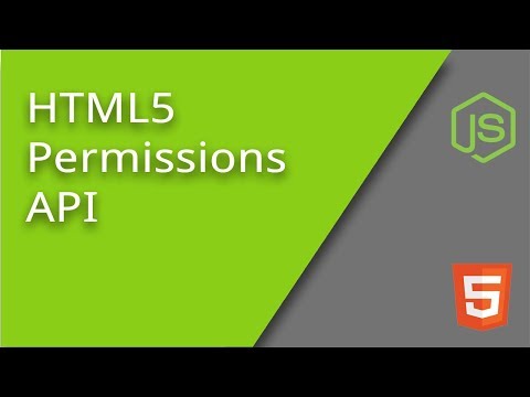 HTML5 Permissions API
