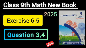 Class 9th Math New Book Chapter 6 Exercise 6.5 Question 3,4-9th Class Maths E.X 6.5-Trigonometry