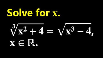 A Nice Radical Equation | Using The Substitution Method.
