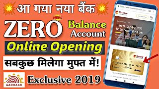 Zero Balance Account Opening Online In New Bank With Free Debit Card Full Process in Hindi Fincare