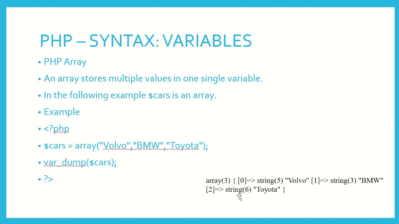 PHP VARIABLES TO CONTROL STATEMENTS - YouTube