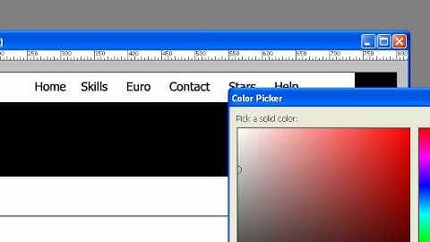 How to create a web site with Adobe Photoshop CS Part 2