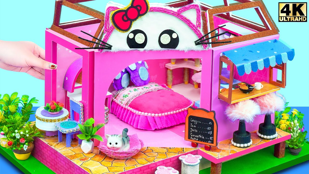 How To Make Cute Miniature Kitten Cat Store With Pink Bedroom From how-to-make-cute-miniature-kitten-cat-store-with-pink-bedroom-from