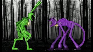 Catnap vs Hoppy Hopscotch Smiling Critters. Animation Resimi