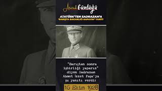 1918De Harbiye Nazırlığı Talebi Reddedilen Mustafa Kemalin Sadrazam Ahmet İzzet Paşaya Telgrafı
