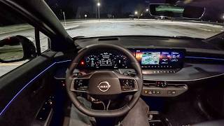 2026 Nissan Leaf Platinum+ - POV Night Drive (Binaural Audio)