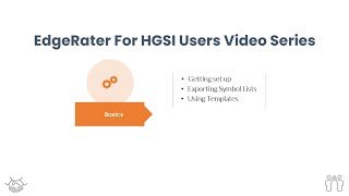 Edgerater For Hgsi Users 2 Of 4 - Basics