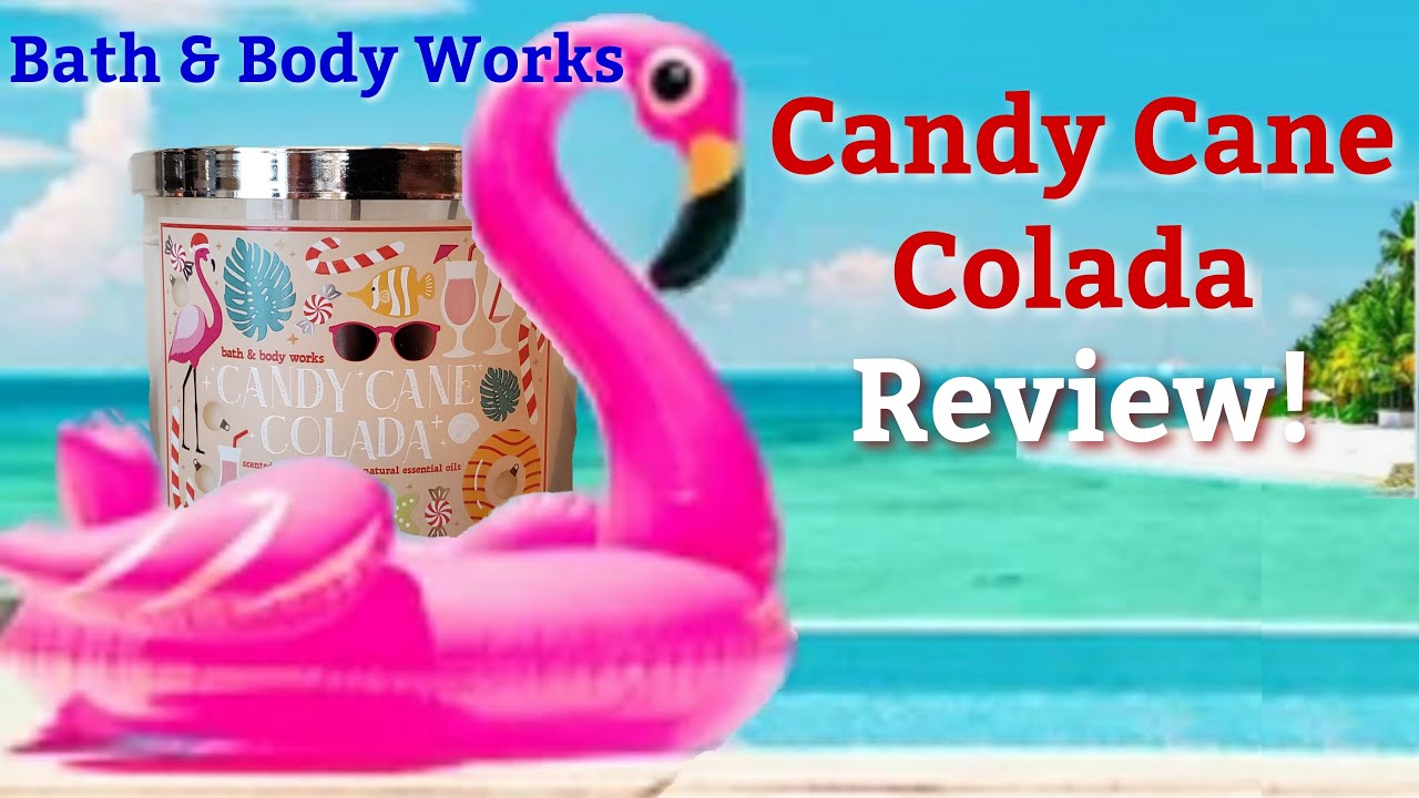 Bath Body Works Candy Cane Colada Candle Review YouTube Bath body works candy cane colada candle review youtube