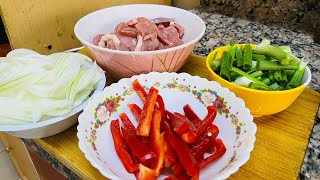 Pepper beef stir fry । Black pepper beef stir fry