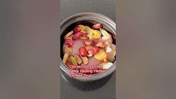 Try this warming chicken, ginger, and red dates herbal Chinese soup to help replenish Qi and blood.