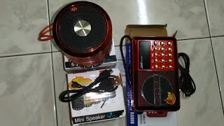 Unboxing Portable Media Player | FM Radio | Bluetooth | SD Card  | USB Music Player