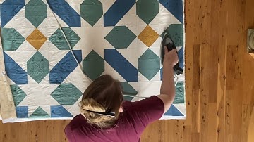 Quilty Experiments: using liquid glue to baste and bind a quilt