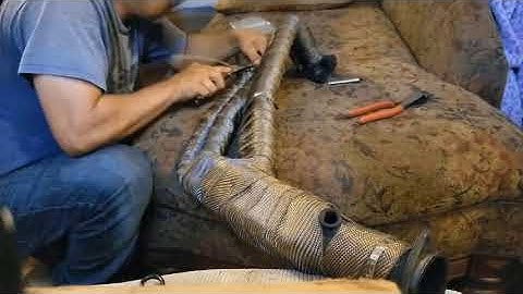 86 Nissan d21. Pacesetter headers wrapp/install