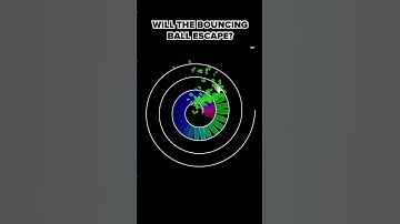 Can it escape? 🤔 #satisfyingvideo #physics #bouncingball