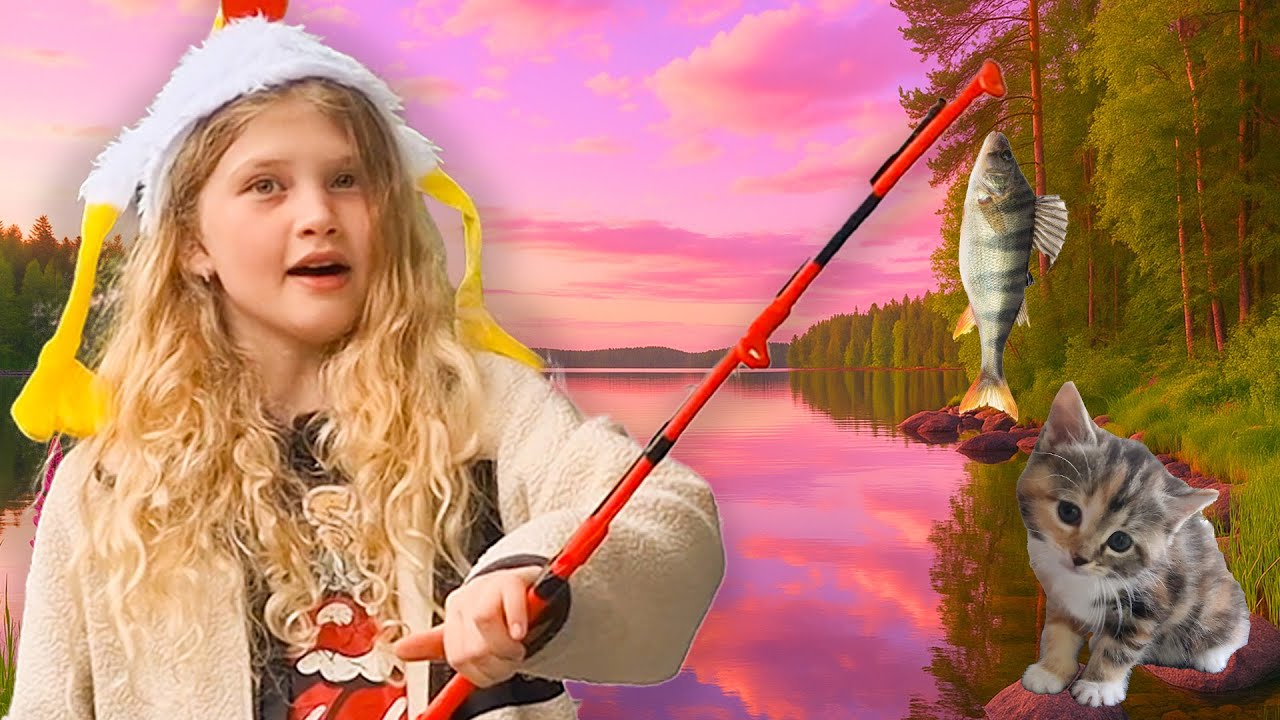 🐟😱  Kattungarna Är Hungriga! Fiskeäventyr Startar! 🎣🐱