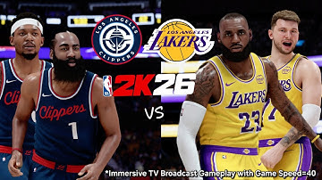 NBA 2K26 Looks SO Much Better at Lower Speed! Lakers vs Clippers Full Gameplay