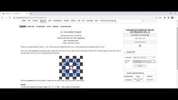 A. Immobile Knight || Educational Codeforces Round 136 (Rated for Div. 2) || Solutions || Circrete