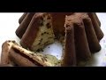 Кекс бисквитный с шоколадом и изюмом/Sponge cake with chocolate and raisins.