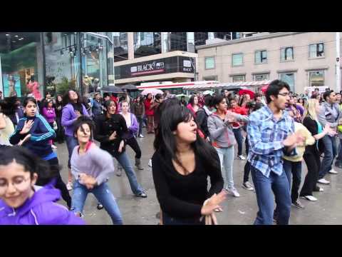 Naach Radio Flash Mob (Official Video), outside Eaton Centre, Yonge & Dundas, Toronto