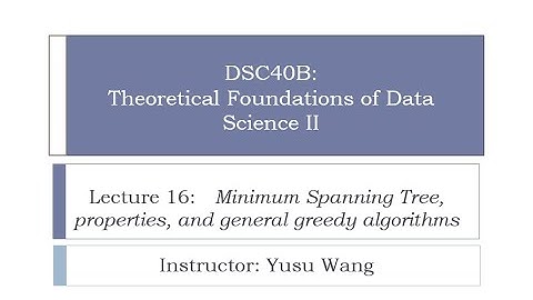 DSC40B -- Lecture 16 (part A)