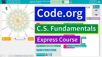 Sticker Art with Loops Express Lesson 7.9 Code.org Tutorial with Answers