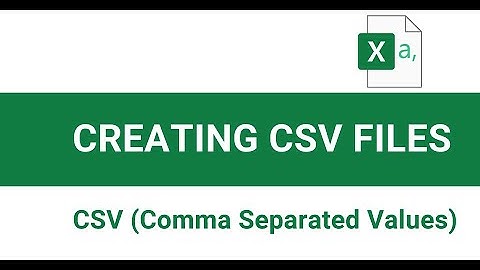 Ways to create a csv file with Excel and Notepad