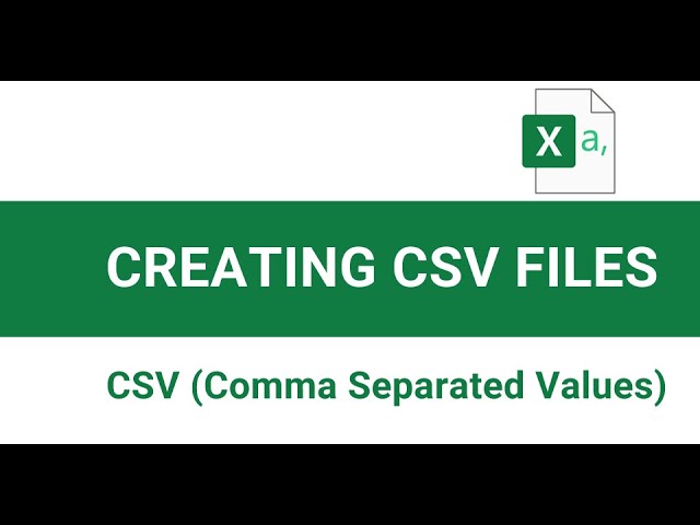 Creating a csv file in other format than comma for master or