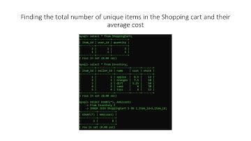 Amazcart Database Presentation