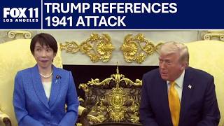 Trump makes Pearl Harbor joke in front of Japan's Prime Minister | FOX 11 LA