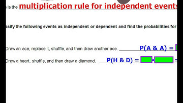 Chapter 5, Video #3 - General Multiplication Rule