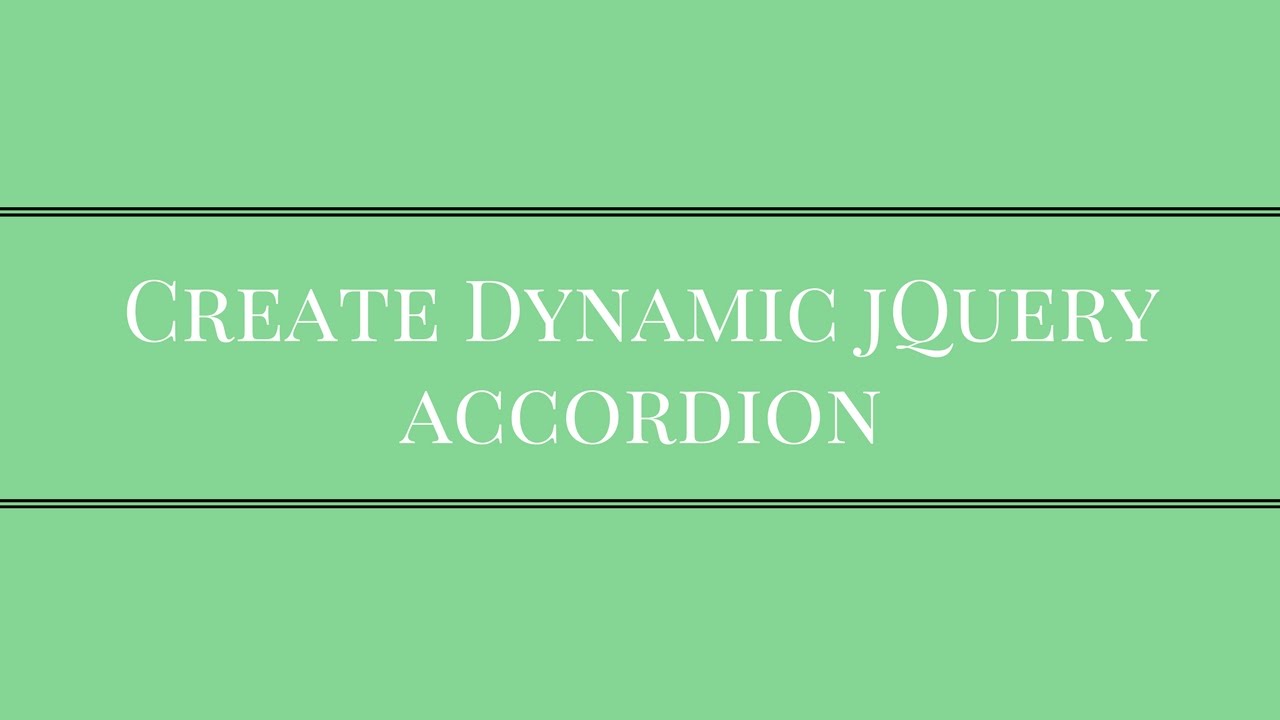 Jquery Accordion Dynamic Content