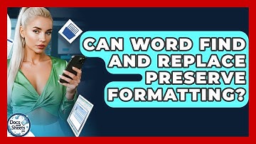 Can Word Find And Replace Preserve Formatting? - Docs and Sheets Pro
