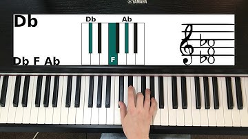 How To Play Db Chord On Piano