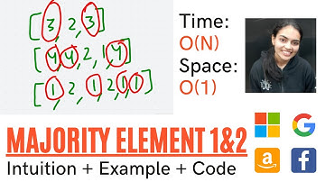 Majority Element 2 and 1 || Intuition + Example + Code || Find elements occuring more than n/3 times