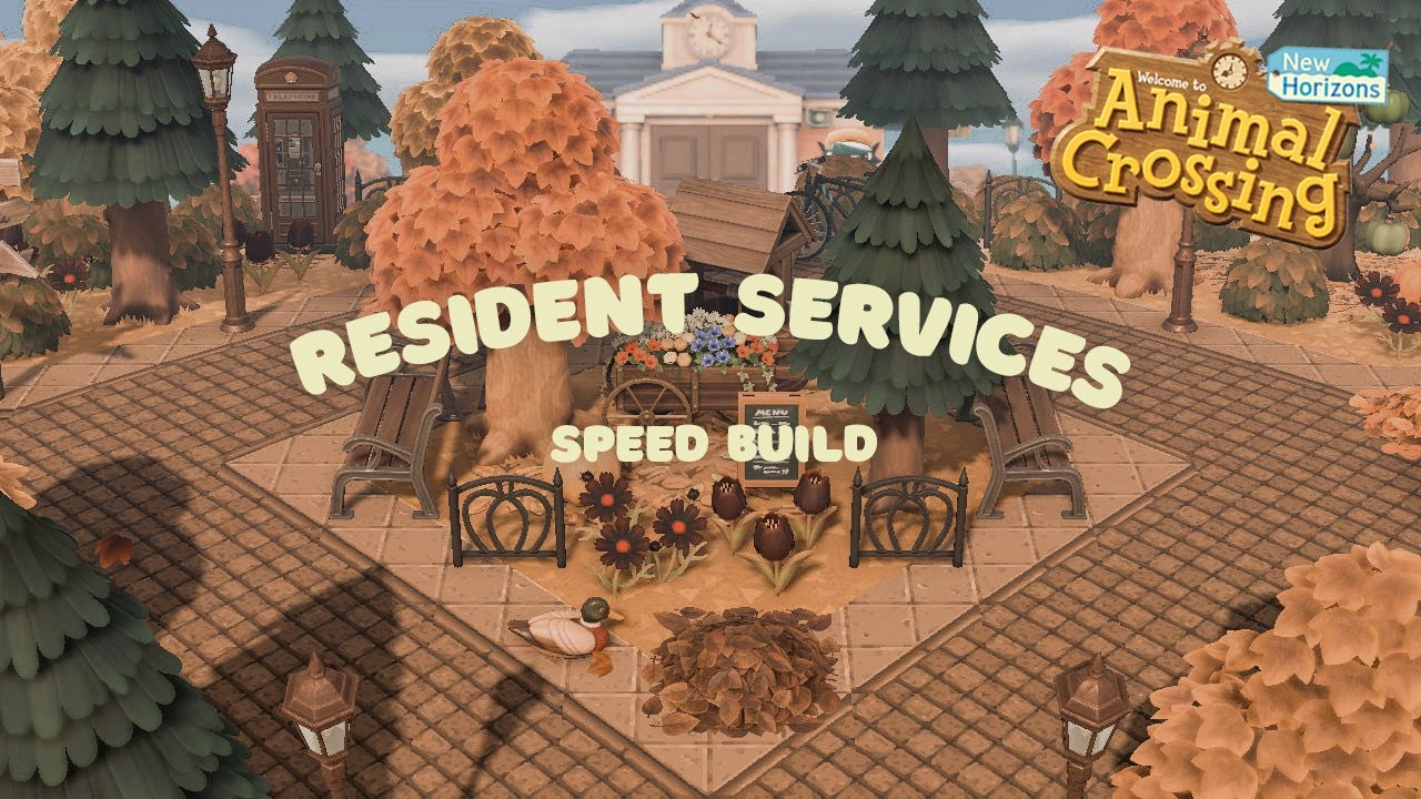 Resident Services & Diamond Pathing Speed Build // Animal Crossing New Horizons