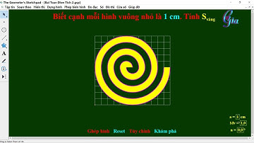 [GSP 5.0] Bài Toán Về Diện Tích Hình Tròn 01