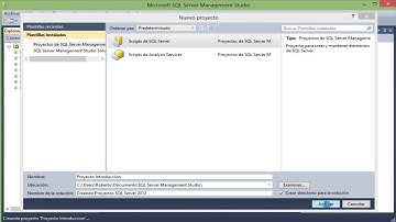 SQL Server 2012 Creando Proyectos   Introduccion