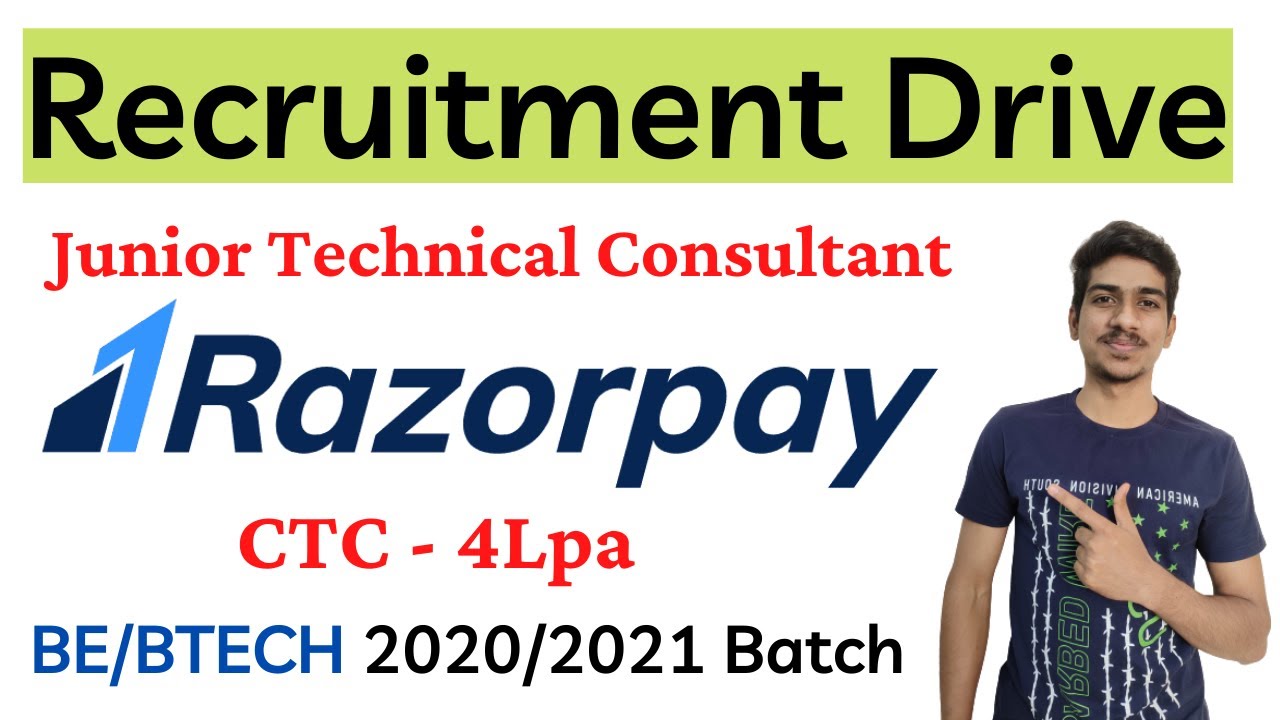 Razorpay Recruitment 2021| Work From Home | Off Campus Drive| Freshers Hiring 2021