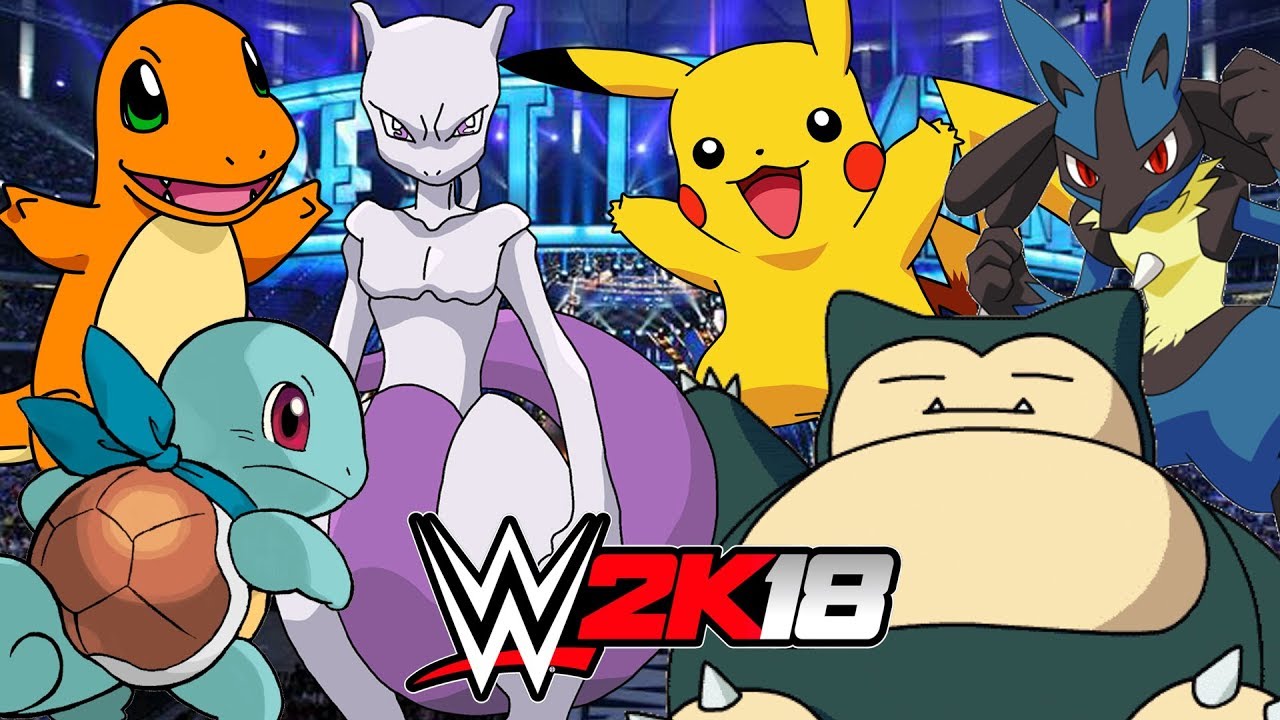 Pokemon 6 Man Tag Tlc Match Wwe 2k18 Gameplay Youtube - how to set lights in wwe2k18 roblox youtube