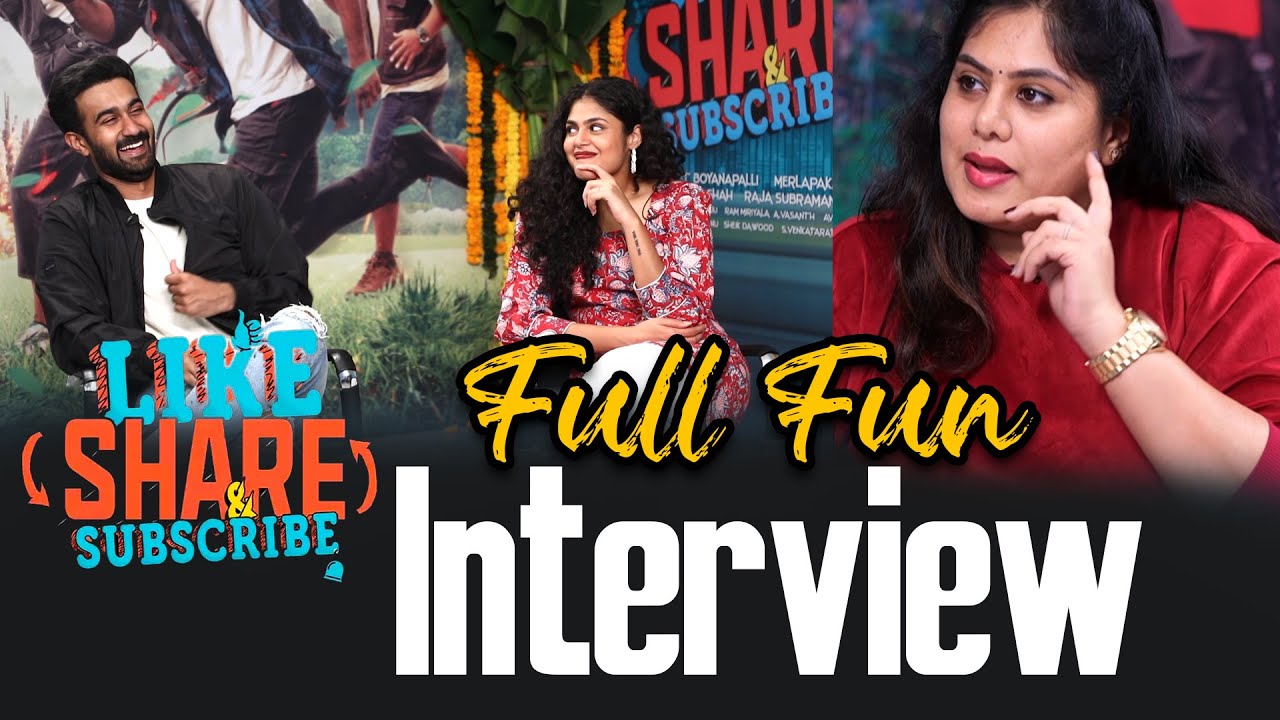 Like Share & Subscribe Movie Team Hilarious Interview|Santhosh Shobhan| Faria Abdullah|MS Ent Telugu