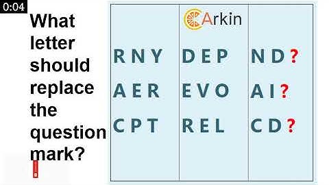 Which letter will replace Question Marks?