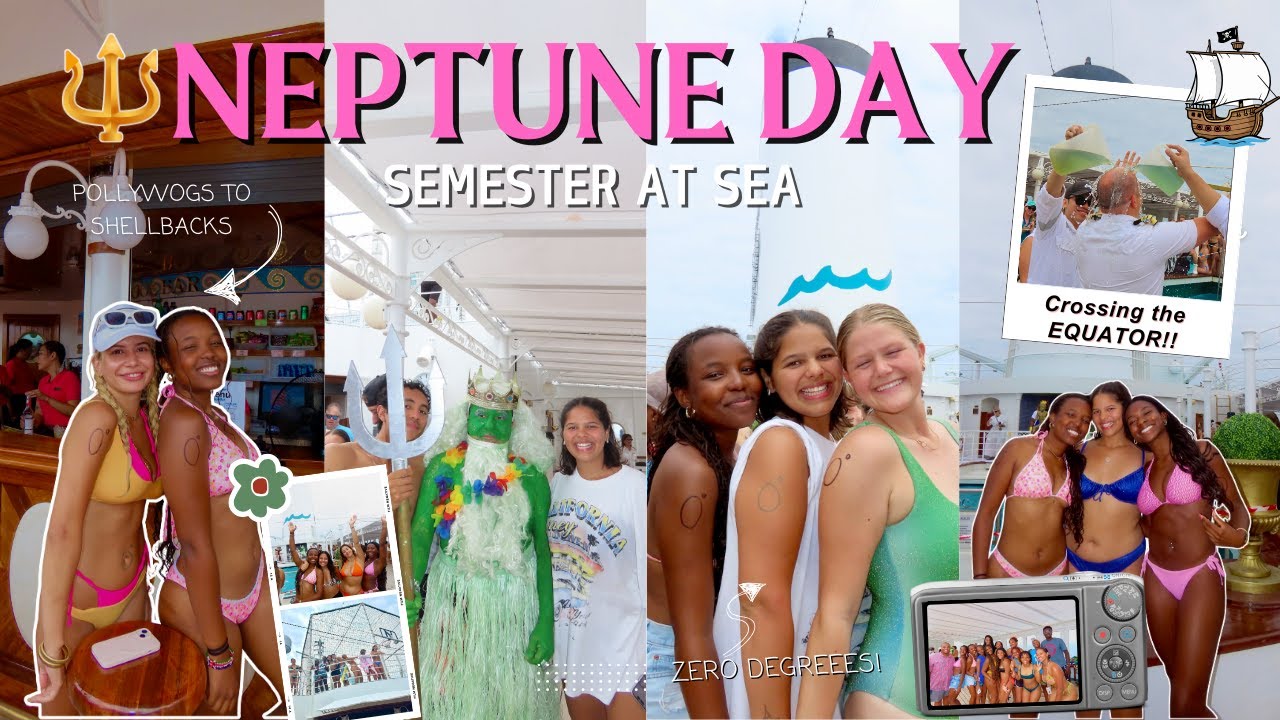 NEPTUNE DAY ♡ | Shaving Heads, Crossing the Equator, Kissing a Fish + more! | Semester at Sea