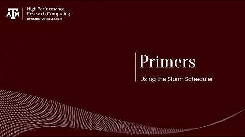 Primer: Using the Slurm Scheduler (Spring 2023)