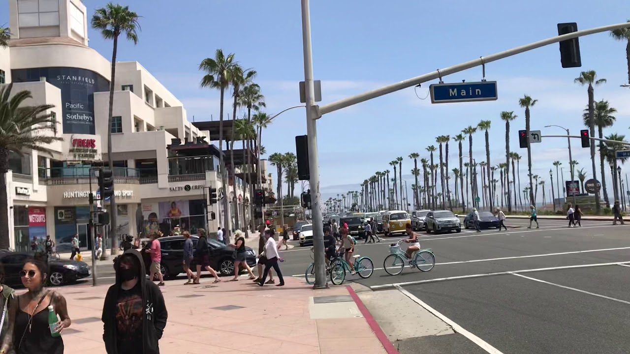 Huntington Beach Downtown - YouTube