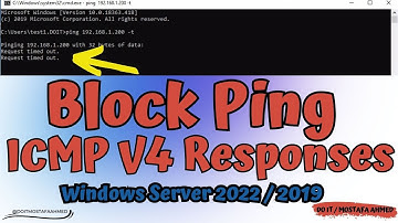 How to Block Ping ICMP Responses | Windows Server 2022 / 2019