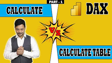 POWER BI DAX Function | Calculate VS Calculate table Dax Function | power bi tutorial for beginners