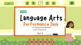 Language Arts Performance Task Grade 6 2025 PT 2|PEP Practice