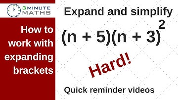 Expand and simplify - higher grade level 8 GCSE question